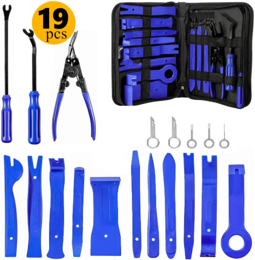 Auto Trim Removal Tool Automotive Repair Kits Car Door Panel Dash Audio Radio Pry Upholstery Repair Kit