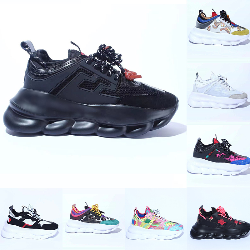 Chain Designer Shoes For Men Women Triple Black White Multi-Color Suede Red Blue Yellow Fluo Tan Casual Leather Sneakers Plate-forme React Dress Trainers
Chain Designer Shoes For Men Women Triple Black White Multi-Color Suede Red Blue Yellow Fluo Tan Casual Leather Sneakers Plate-forme React Dress Trainers