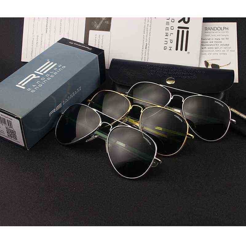 Sunglasses Randolph Re Men Woman Brand Designer Vintage American Army Military Sun Glasses Aviation Gafas De Sol Hombre gift