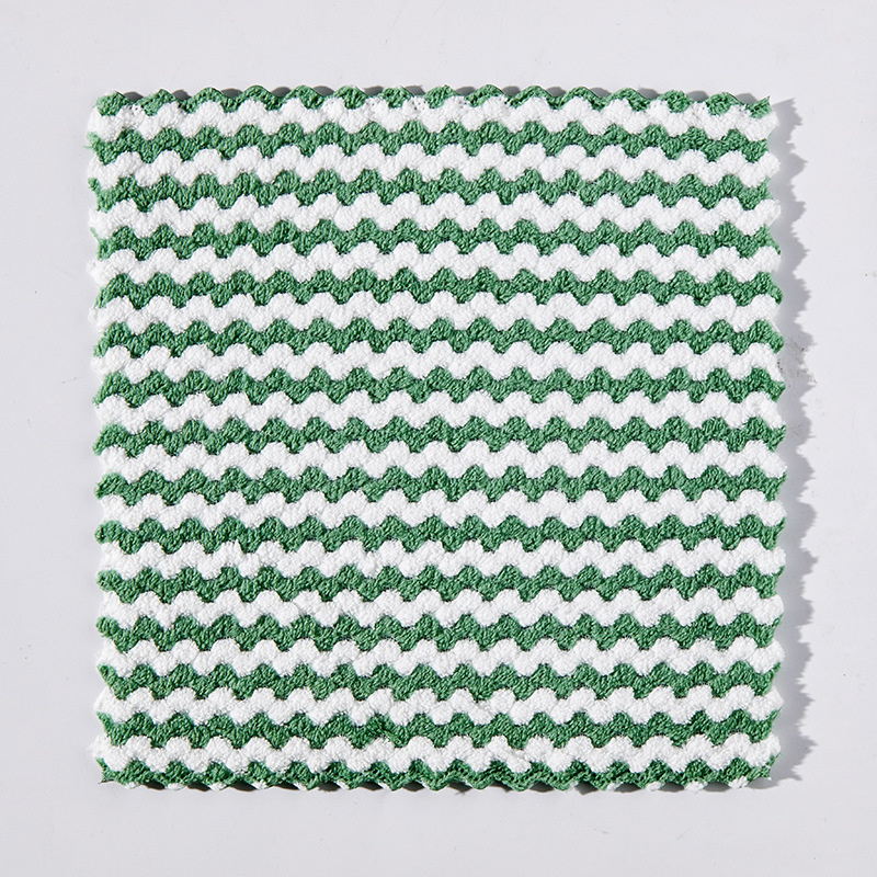 Kitchen Cleaning Rag Cloths Dishcloth Household Microfiber Non-stick Oil Table Cleaning Wipe Cloth Scouring Pad