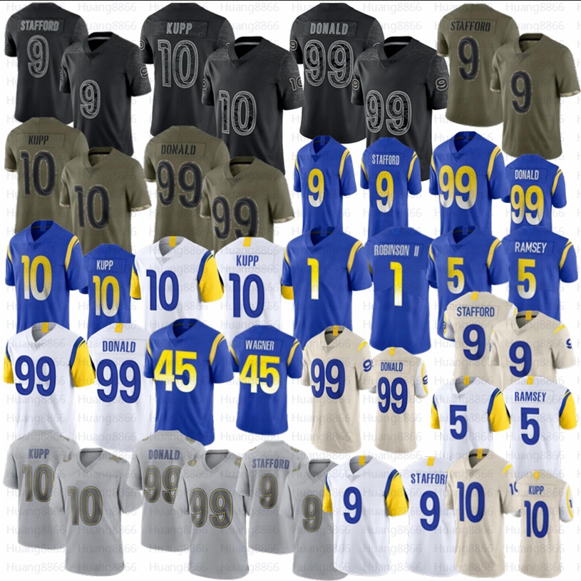 Cooper Kupp Matthew Stafford football jersey Men Women Youth Allen Robinson II 99 Aaron Donald Bobby Wagner white blue jerseys
Cooper Kupp Matthew Stafford football jersey Men Women Youth Allen Robinson II 99 Aaron Donald Bobby Wagner white blue jerseys