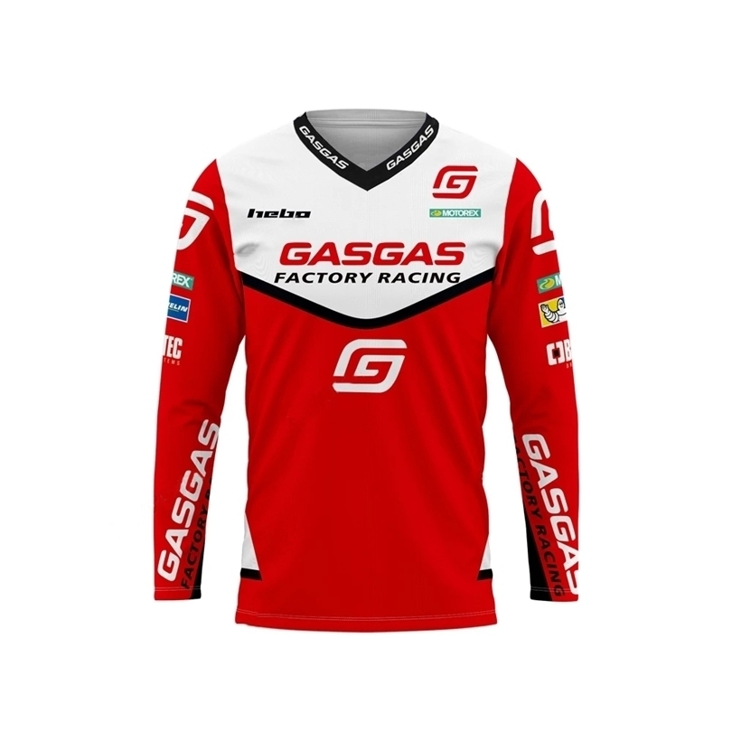 Cycling Shirts Tops GASGAS Downhill Jersey Moto Enduro MTB Dirt Bike Mens Maillot Hombre ATV Motocross DH Off Road Mountain Cycling Jersey MX 221017