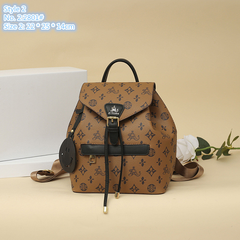 Wholesale factory ladies shoulder bag 3 styles college style printed backpack street trend contrast leather handbag classic embossed plaid women backpacks, Black-5503#-style 3
Wholesale factory ladies shoulder bag 3 styles college style printed backpack street trend contrast leather handbag classic embossed plaid women backpacks, Black-5503#-style 3
