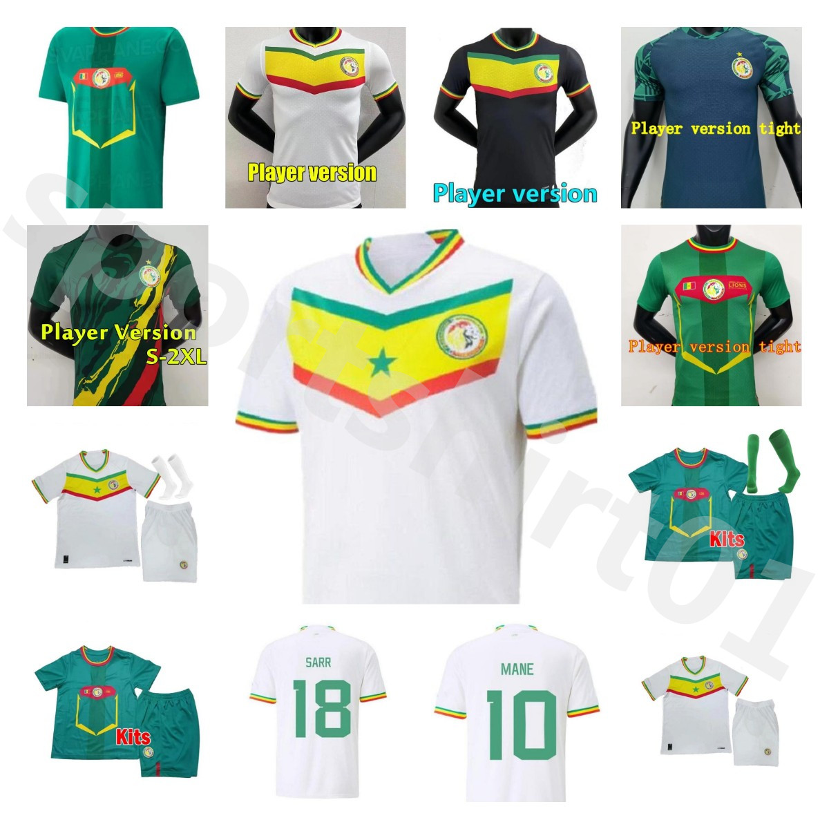 Fans Player 2022 Senegals soccer jerseys 2023 African Cup champions national MANE KOULIBALY GUEYE KOUYATE SARR Maillot de football shirt, 13
Fans Player 2022 Senegals soccer jerseys 2023 African Cup champions national MANE KOULIBALY GUEYE KOUYATE SARR Maillot de football shirt, 13