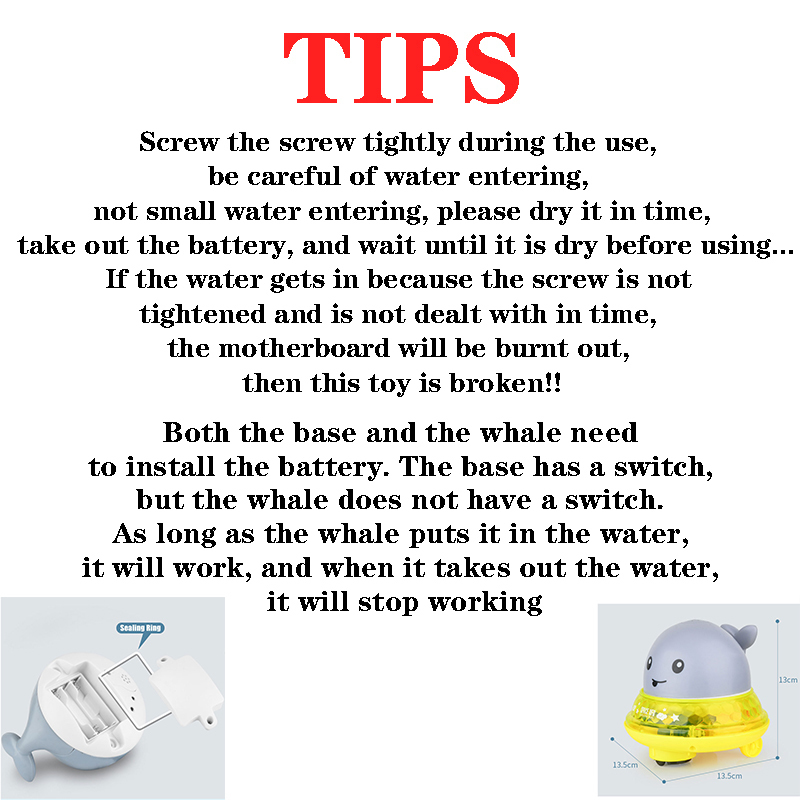 Bath Toys Baby Flashing Light And Spray Water Whale Reaction room Lamp As Kids Gift 221014