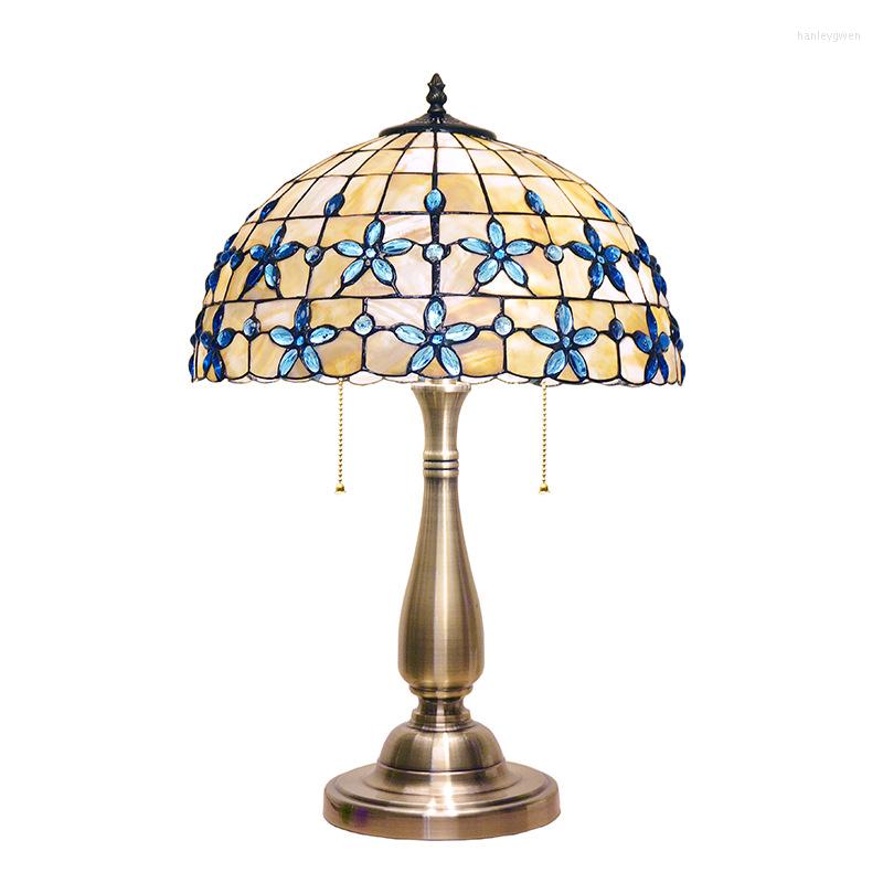 Table Lamps European Tiffany Shell Lamp Lilac Mediterranean Retro Decoration Bedside Warm Wedding Gift Desk
Table Lamps European Tiffany Shell Lamp Lilac Mediterranean Retro Decoration Bedside Warm Wedding Gift Desk