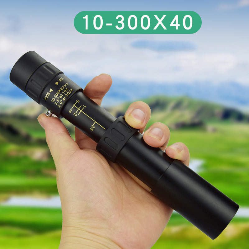 Telescopes Professional 10300X40mm Zoom Powerful Binoculars Long Range Monocular Telescope HD 4K High Quality BAK4Prisms for Camping 221017