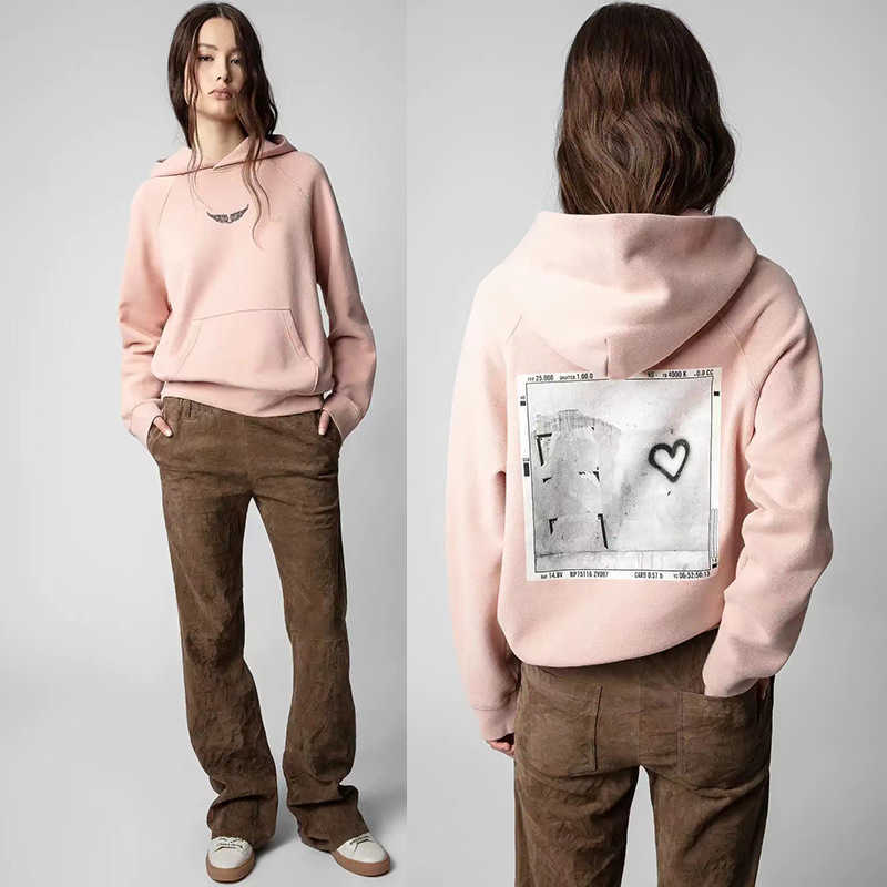 Women's Hoodies Sweatshirts Zadig Voltaire Women Designer Hoodie Ink Digital Print Embroidery Classic Fleece Cotton Hooded Sweater Warm Sweatshirt, Dark green
Women's Hoodies Sweatshirts Zadig Voltaire Women Designer Hoodie Ink Digital Print Embroidery Classic Fleece Cotton Hooded Sweater Warm Sweatshirt, Dark green