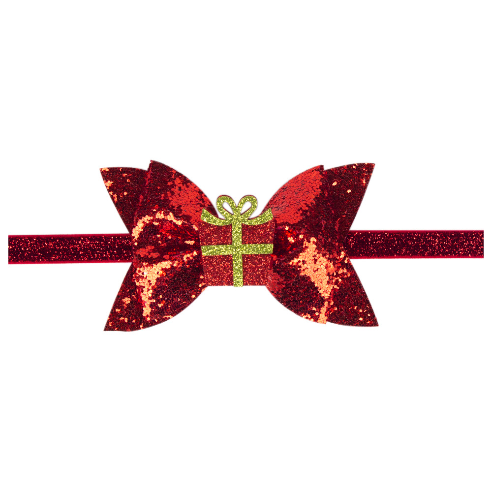 Children's Hair Bow Accessories Christmas in Europe and America Bright Pink Butterfly Knot hairs Band