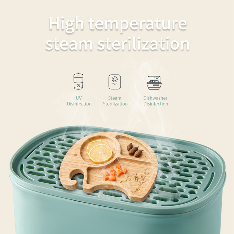 3PCS/SET Baby Bamboo Feeding Bowl Plate Set Elephant Shaped Anti Slip Saucer Suction Children's Tableware for Baby Birthday Gift 220512