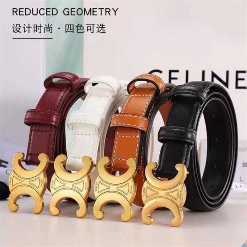 Leather Belts Designer womens Celins belt triumphal arch belt 2.5cm wide manufacturers direct sales same versatile womens belt, Black
Leather Belts Designer womens Celins belt triumphal arch belt 2.5cm wide manufacturers direct sales same versatile womens belt, Black