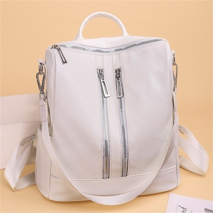 White Backpack For Women Leather Travel Rucksack Female Shoulder Book Bag multifunction Backbag ladies waterproof nylon bagpacks 220815
White Backpack For Women Leather Travel Rucksack Female Shoulder Book Bag multifunction Backbag ladies waterproof nylon bagpacks 220815