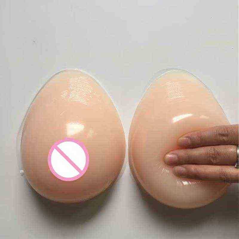 Nxy Breast Form Realistic Fake Boobs Tits Crossdresser Boobs Self Adhesive Silicone s Shemale Transgender Drag Queen 220607