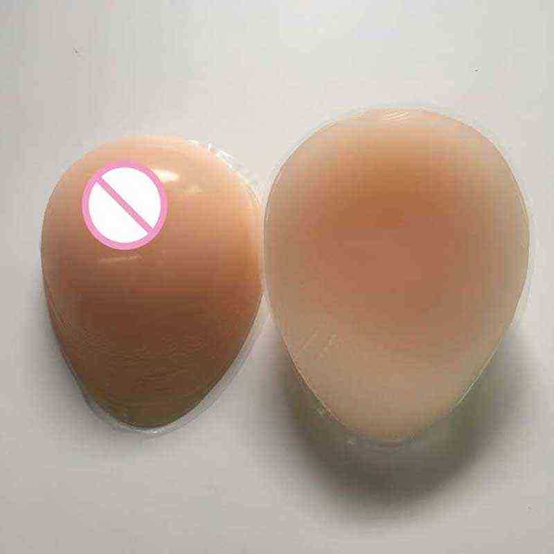 Nxy Breast Form Realistic Fake Boobs Tits Crossdresser Boobs Self Adhesive Silicone s Shemale Transgender Drag Queen 220607