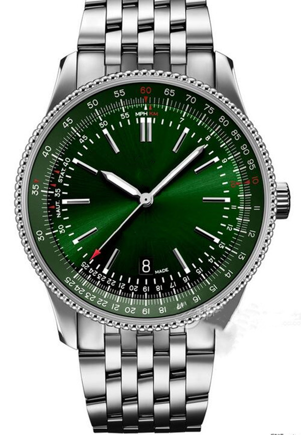 new arrivals Luxury watch automatic movement Stainless steel watches green dial man watches wristwatch 264