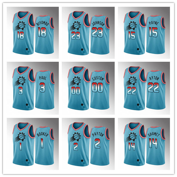 Basketball Jersey Devin Booker #1 Chris Paul #3 Deandre Ayton #22 2022-23 Phoenix''Suns''Men Blue City
Basketball Jersey Devin Booker #1 Chris Paul #3 Deandre Ayton #22 2022-23 Phoenix''Suns''Men Blue City
