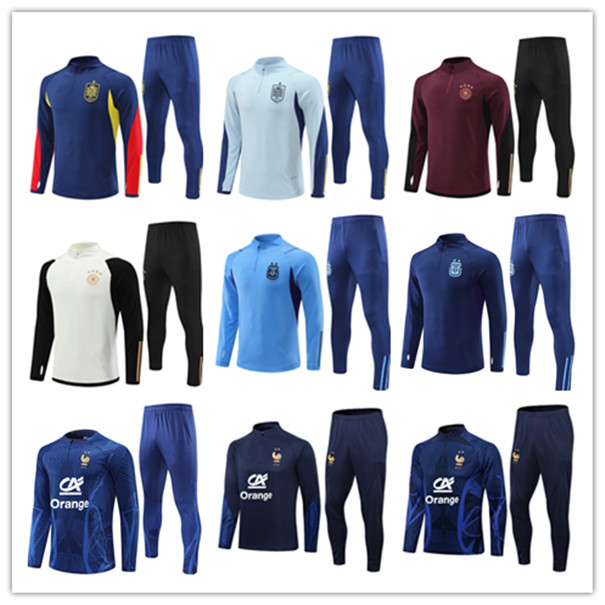 2022 Various national teams Argentina Brazil football tracksuit world 2023 Cup Half pull Men kids soccer tracksuit kits Training suit jogging chandal survetement, Half pull 2
2022 Various national teams Argentina Brazil football tracksuit world 2023 Cup Half pull Men kids soccer tracksuit kits Training suit jogging chandal survetement, Half pull 2