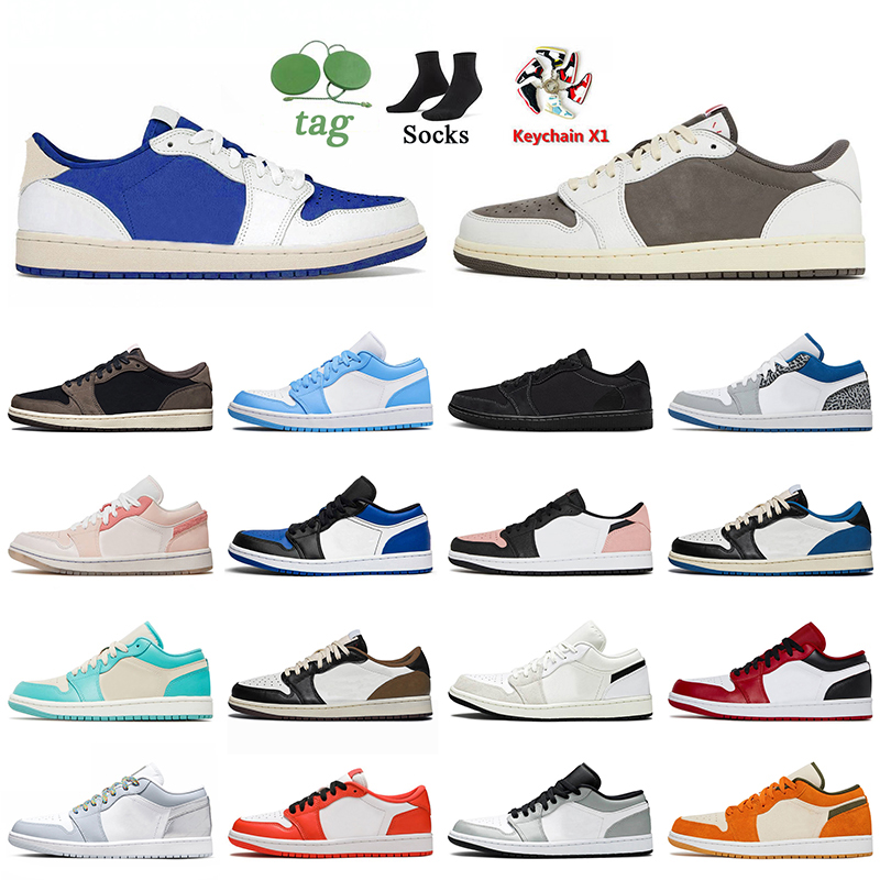 With Socks Jumpman 1 Low Basketball Shoes 1s Lows Cactus Jack Reverse Mocha Blue Black Phantom Olive Tear Away Silver Fragment Neutral Grey, B27 starfish 36-45
With Socks Jumpman 1 Low Basketball Shoes 1s Lows Cactus Jack Reverse Mocha Blue Black Phantom Olive Tear Away Silver Fragment Neutral Grey, B27 starfish 36-45