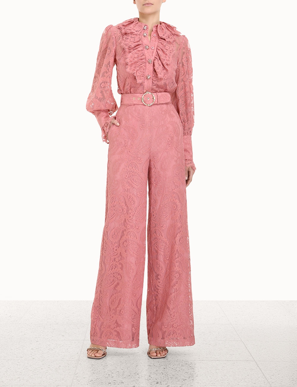 Women's Two Piece Pant 2022 Australian designer designed a two-piece set of new lace long sleeved blouse and trousers with ruffle edge in autumn and winter, Pink
Women's Two Piece Pant 2022 Australian designer designed a two-piece set of new lace long sleeved blouse and trousers with ruffle edge in autumn and winter, Pink