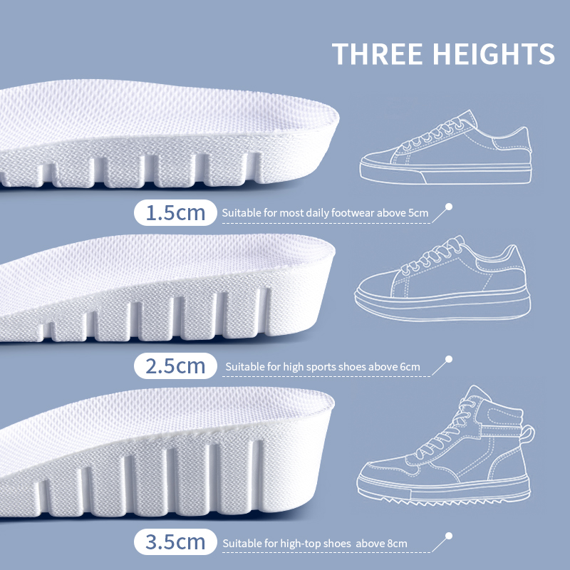 Height Increase Insoles for Women Men Invisiable Boost 1.5-3.5cm Breathable Orthopedic Elevator Insoles Feet Care Shoes Pads
Height Increase Insoles for Women Men Invisiable Boost 1.5-3.5cm Breathable Orthopedic Elevator Insoles Feet Care Shoes Pads