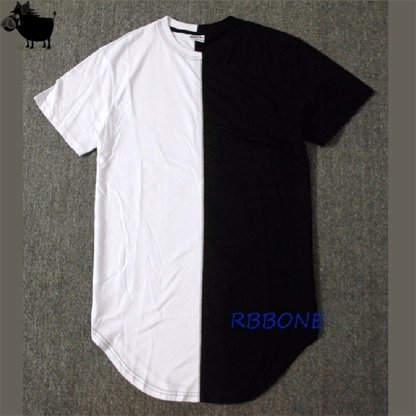 Half Black White Designer Summer Extended Tshirt Hip Hop Street Fashion Casual Short Sleeve T-shirt Men J190528, Blue
Half Black White Designer Summer Extended Tshirt Hip Hop Street Fashion Casual Short Sleeve T-shirt Men J190528, Blue