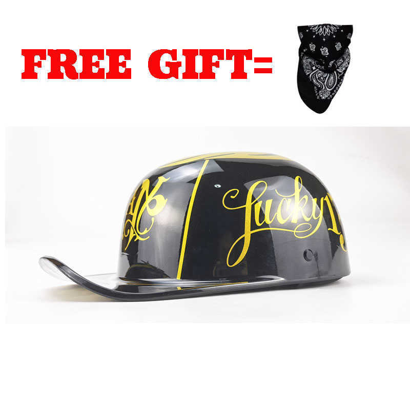 Cycling Helmets Motorcyc Venom Helmet Retro Baseball Cap Motorcyc Baseball Cap Accessories Vitange Duck Helmet Dot Casco Moto Motorbike BQ1 L221014