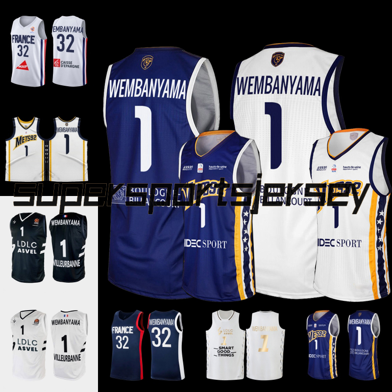 NEW College Basketball Wears 1 Victor Wembanyama France Basketball 32 Jersey French Basketball Metropolitans 92 #1 Purple Jersey Jerseys Men, Black 1
NEW College Basketball Wears 1 Victor Wembanyama France Basketball 32 Jersey French Basketball Metropolitans 92 #1 Purple Jersey Jerseys Men, Black 1