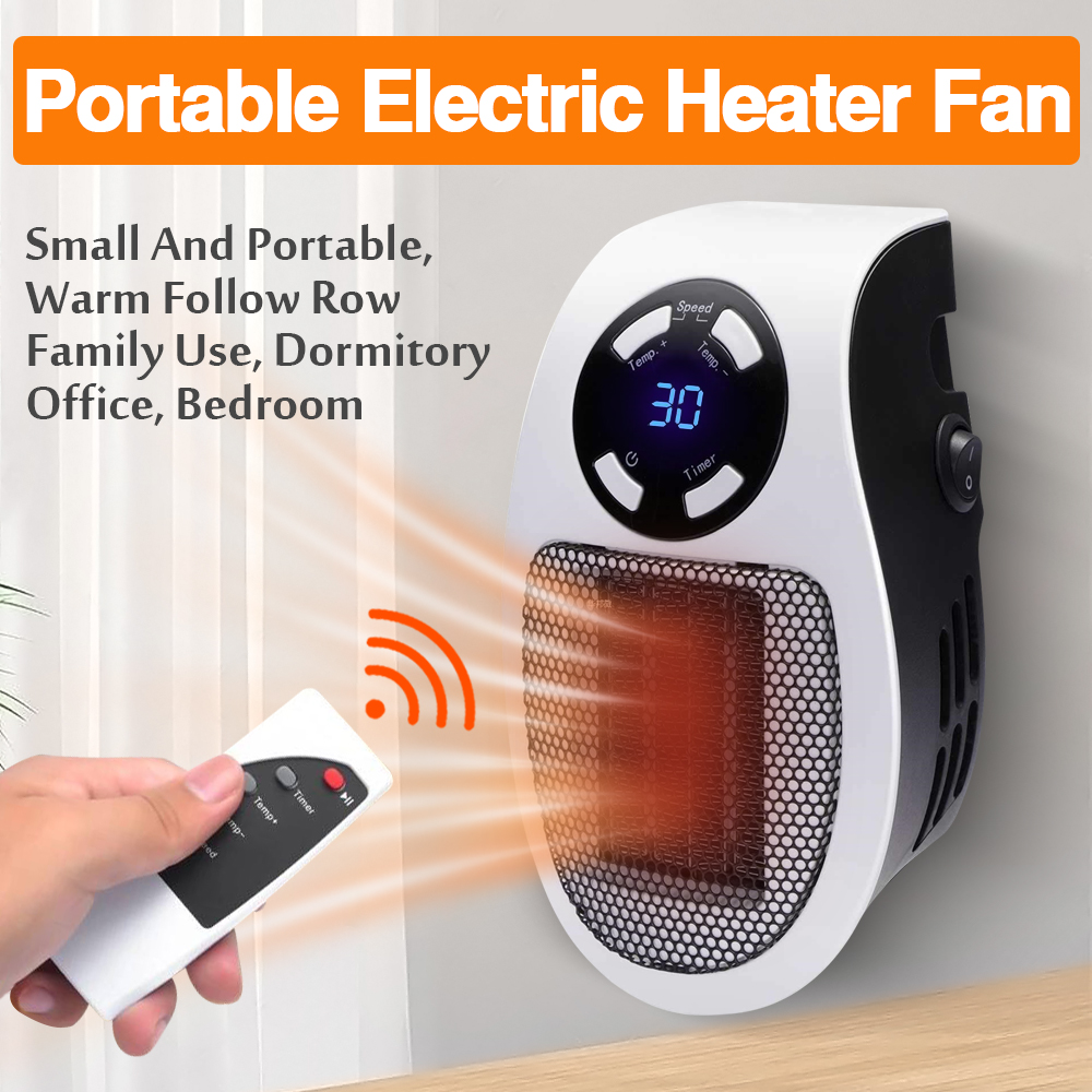 Portable Electric Heater Plug in Wall Room Heating Stove Mini Household Radiator Remote Warmer Machine Winter 220V/110V
Portable Electric Heater Plug in Wall Room Heating Stove Mini Household Radiator Remote Warmer Machine Winter 220V/110V