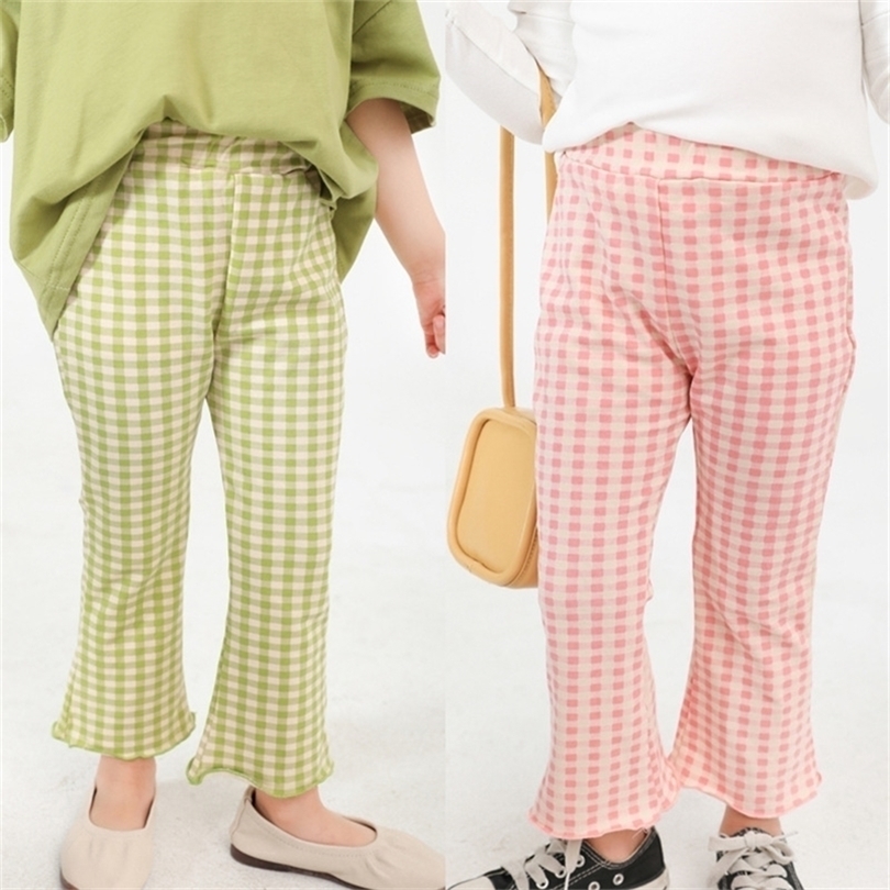 Candy Color Baby Girls Cotton Boot Cut Pant Streetwear Cute Kids Girls Trousers Infant Flares Pant 220512