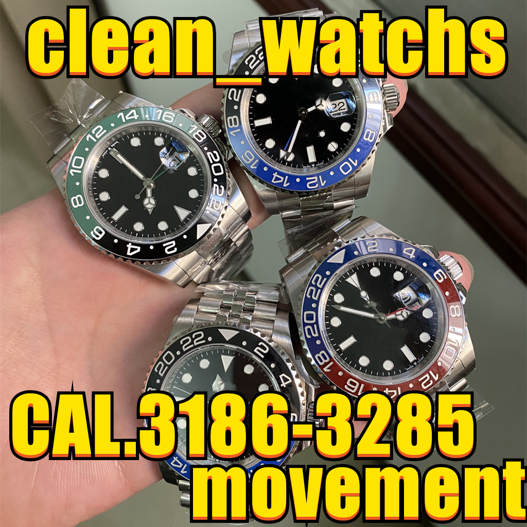 Clean Watch Mens Watches 3186 OR 3285 Two Movements 40mm Red and blue ceramic mouthing Batman left handed B4
Clean Watch Mens Watches 3186 OR 3285 Two Movements 40mm Red and blue ceramic mouthing Batman left handed B4