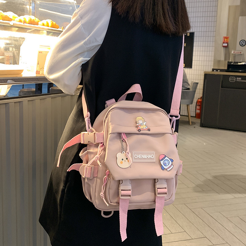 Small Womens Backpack Girls School Bag Waterproof Nylon Fashion Japanese Casual Young Girls Bag Female Mini 220815