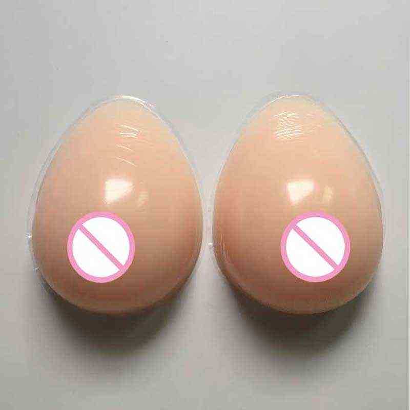 Nxy Breast Form Realistic Fake Boobs Tits Crossdresser Boobs Self Adhesive Silicone s Shemale Transgender Drag Queen 220607