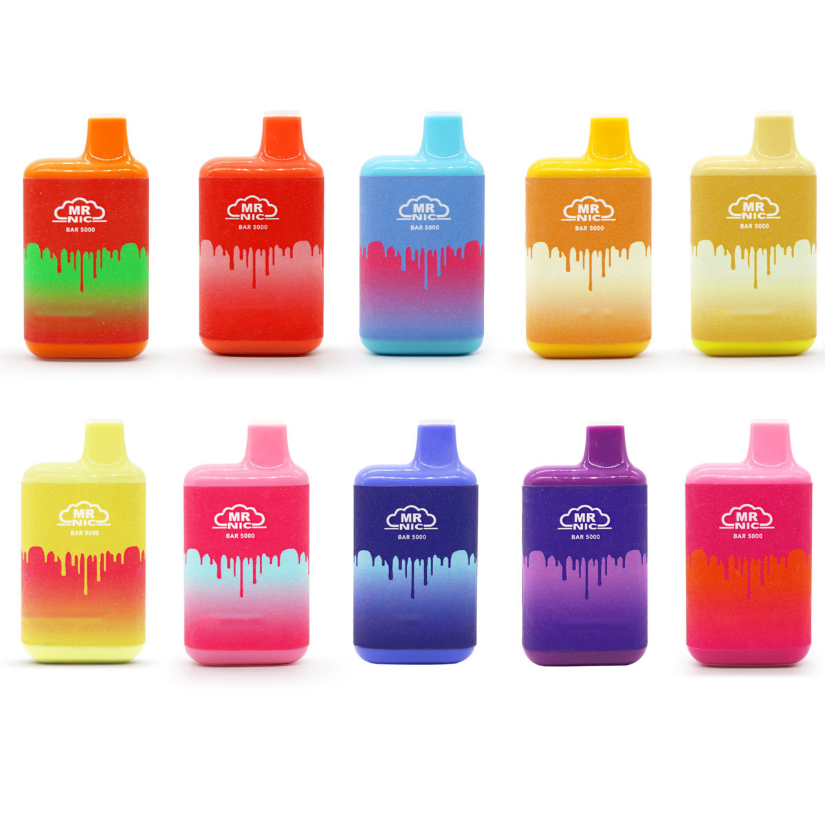 Disposable Vapes Original MR NIC Bar 5000 puffs 10 Colors 650mAh Rechargeable Battery 13ml prefilled vape Device
Disposable Vapes Original MR NIC Bar 5000 puffs 10 Colors 650mAh Rechargeable Battery 13ml prefilled vape Device