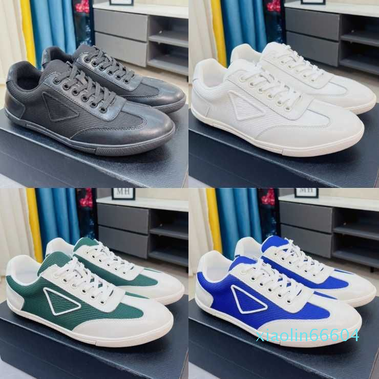 High Quality Designer Shoes triangle Mens Sneakers Calfskin Breathable Men Trainers Chaussures Comfortable soft sole shoes
High Quality Designer Shoes triangle Mens Sneakers Calfskin Breathable Men Trainers Chaussures Comfortable soft sole shoes