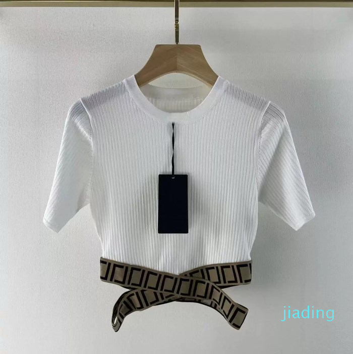 Designer 22new women's stitching short-sleeved Tee spring and summer breathable round neck fashion thin top T-Shirt, White
Designer 22new women's stitching short-sleeved Tee spring and summer breathable round neck fashion thin top T-Shirt, White