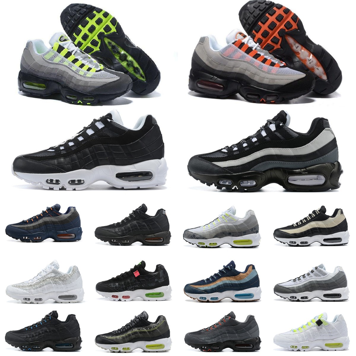 NEW Designer running Shoes Womens worldwide 95 Neon Mens shoes Classic Black Red White Sports Surface Cushion Breathable 95s Men Sneakers 36-45, Box
NEW Designer running Shoes Womens worldwide 95 Neon Mens shoes Classic Black Red White Sports Surface Cushion Breathable 95s Men Sneakers 36-45, Box