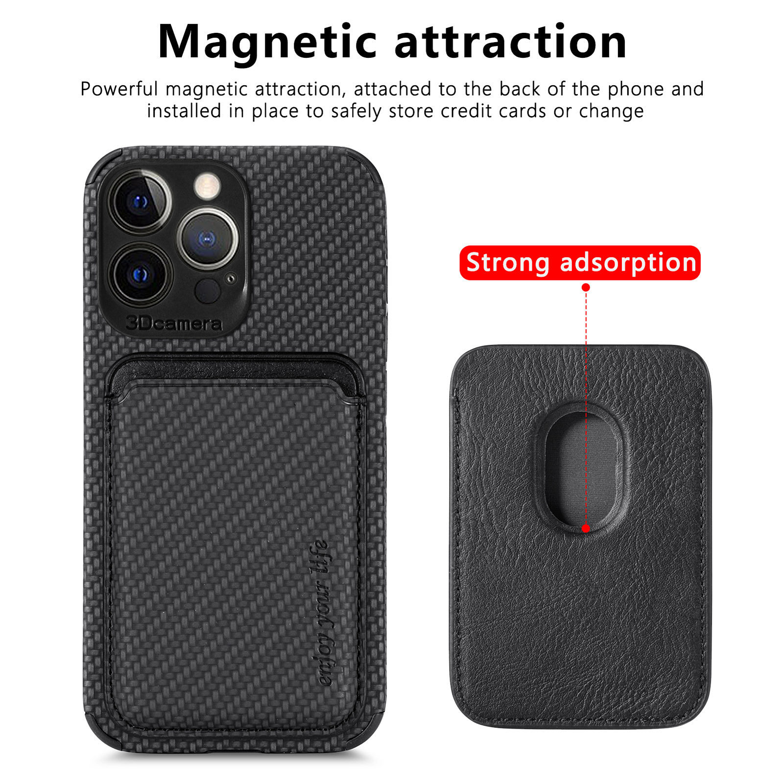 phone cases MagSafe magnetic card holder Back sticker Fiber pattern For iPhone 13 12 11 XS iPhone12 protective cover, Black
phone cases MagSafe magnetic card holder Back sticker Fiber pattern For iPhone 13 12 11 XS iPhone12 protective cover, Black