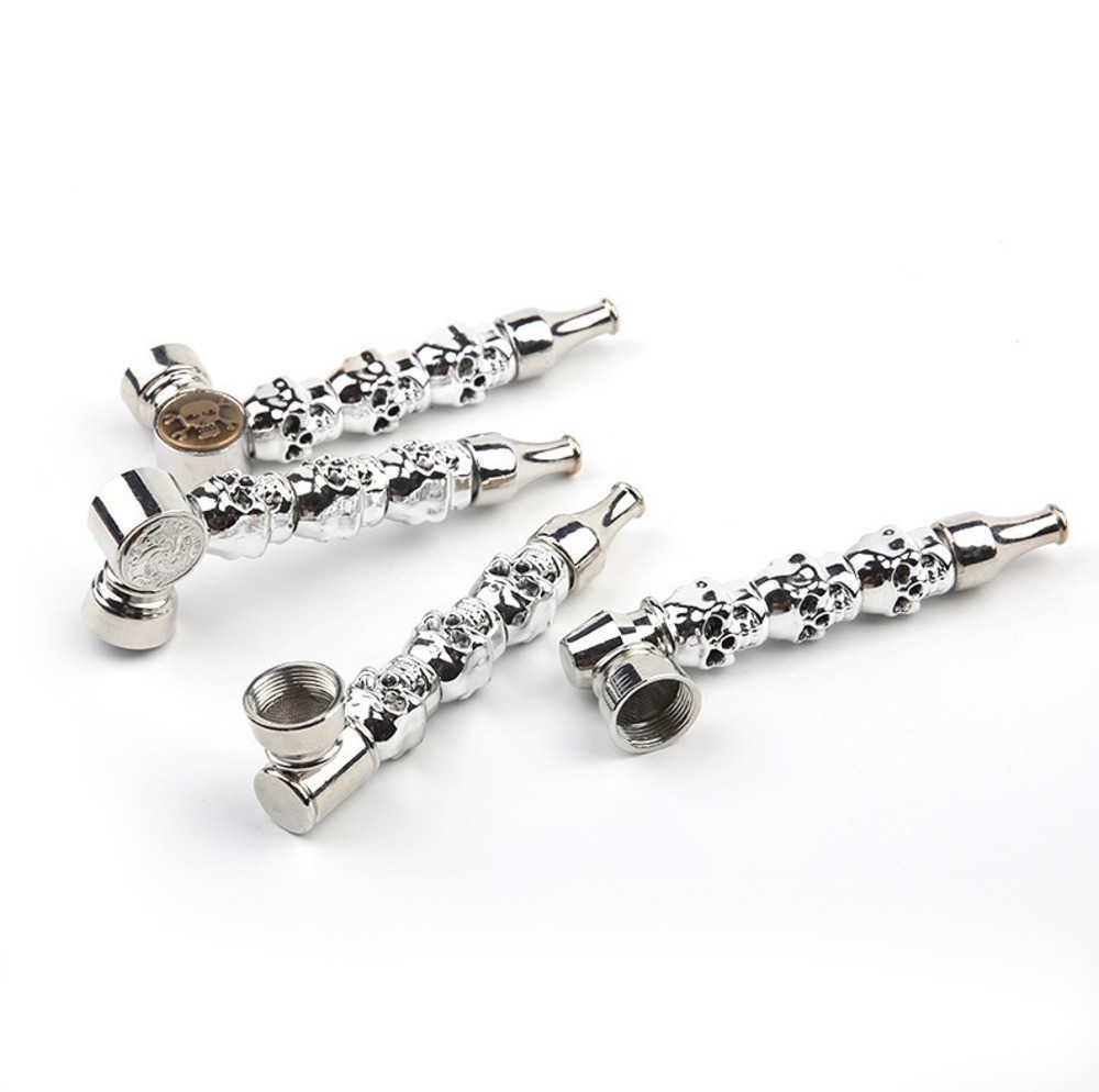 Exquisite portable color multi-style pipes with short pipe and three ghost heads and removable filter screen for smoking
Exquisite portable color multi-style pipes with short pipe and three ghost heads and removable filter screen for smoking