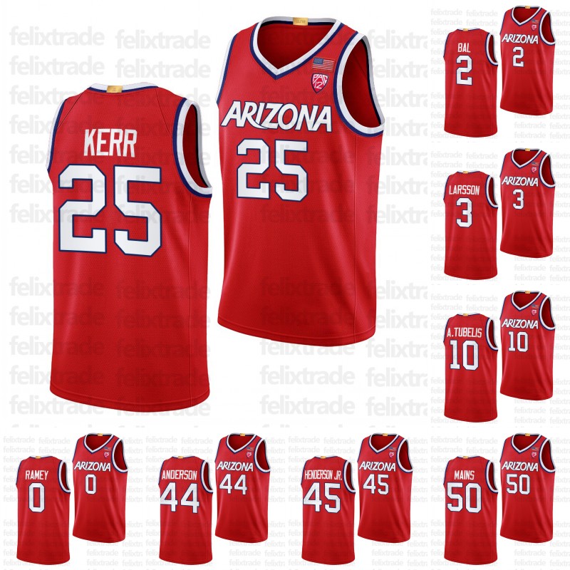 Arizona Wildcats 2022-23 College Basketball Jersey Oumar Ballo Courtney Ramey Cedric Henderson Jr. Azuolas Tubelis Kylan Boswell Henri Veesaar Dylan Anderson, 25 kerr kriisa
Arizona Wildcats 2022-23 College Basketball Jersey Oumar Ballo Courtney Ramey Cedric Henderson Jr. Azuolas Tubelis Kylan Boswell Henri Veesaar Dylan Anderson, 25 kerr kriisa