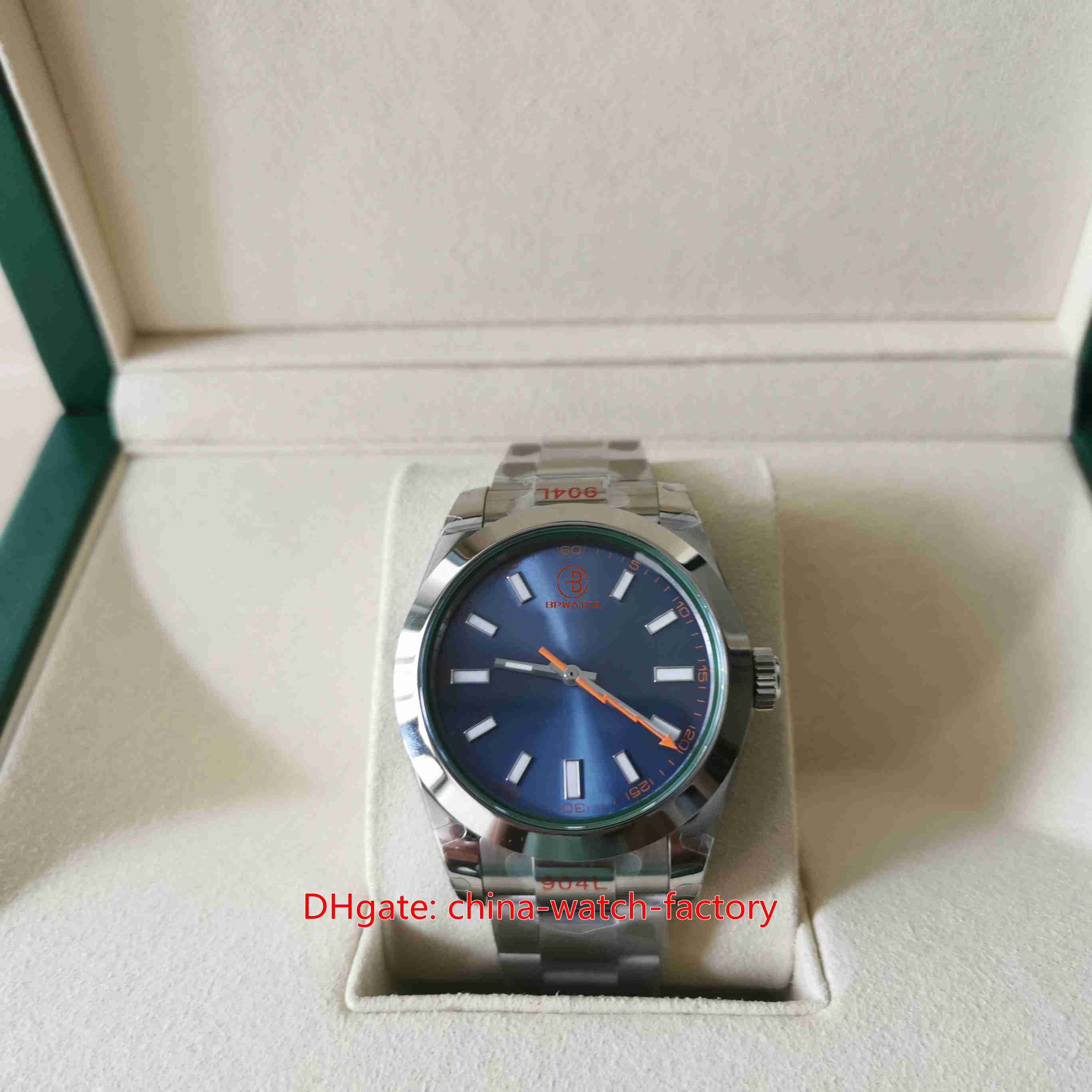 GM Maker Mens Watch 40mm 116400 116400GV-72400 Sky Blue Dial LumiNova 904 Steel Watches CAL.3131 Movement Mechanical Automatic Men's Wristwatches 2 Years Warranty, No box papers
GM Maker Mens Watch 40mm 116400 116400GV-72400 Sky Blue Dial LumiNova 904 Steel Watches CAL.3131 Movement Mechanical Automatic Men's Wristwatches 2 Years Warranty, No box papers