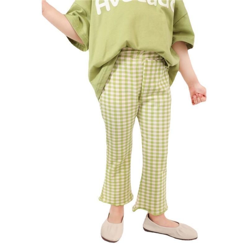 Candy Color Baby Girls Cotton Boot Cut Pant Streetwear Cute Kids Girls Trousers Infant Flares Pant 220512