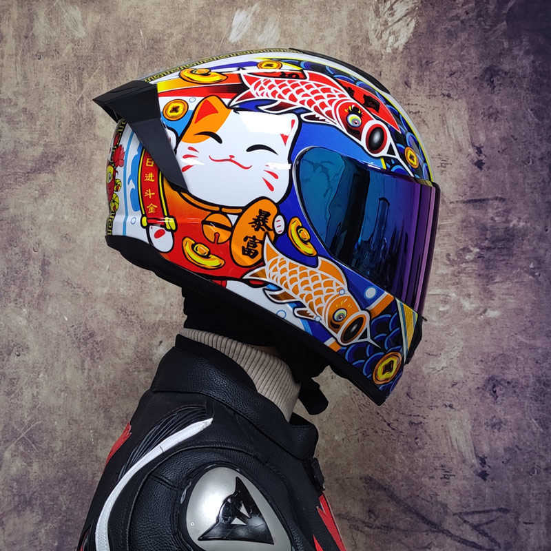 Cycling Helmets Professional safety doub ns racing motorcyc helmet cross country full face helmet capaceteDOT approved casco moto L221014