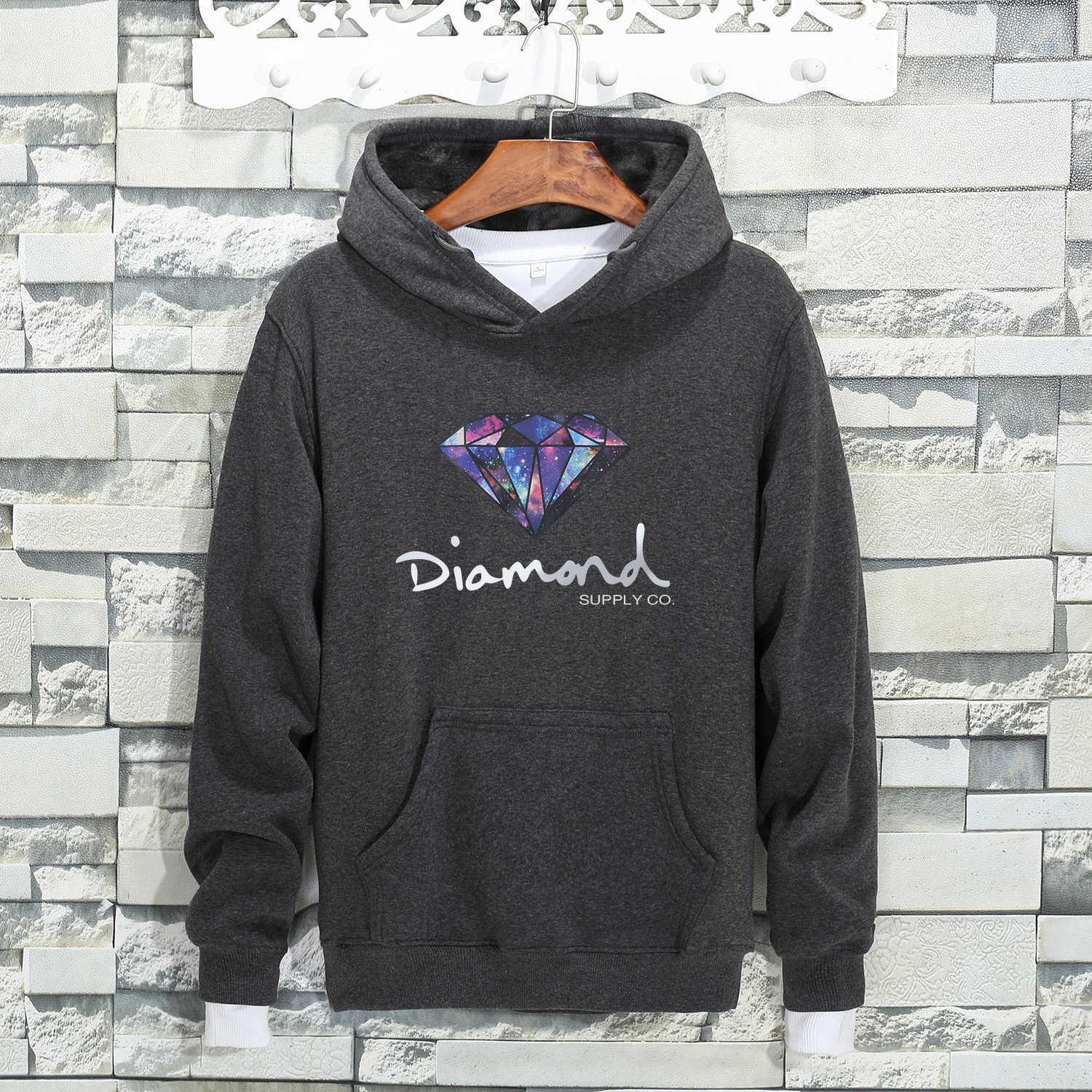 Diamond Supply Co Men Couples Hoodie Street Fleece Warm Sweatshirt Winter Autumn Velvet Hoodie Fashion Hip Hop Primitive Pullover Cool, Dark grey
Diamond Supply Co Men Couples Hoodie Street Fleece Warm Sweatshirt Winter Autumn Velvet Hoodie Fashion Hip Hop Primitive Pullover Cool, Dark grey