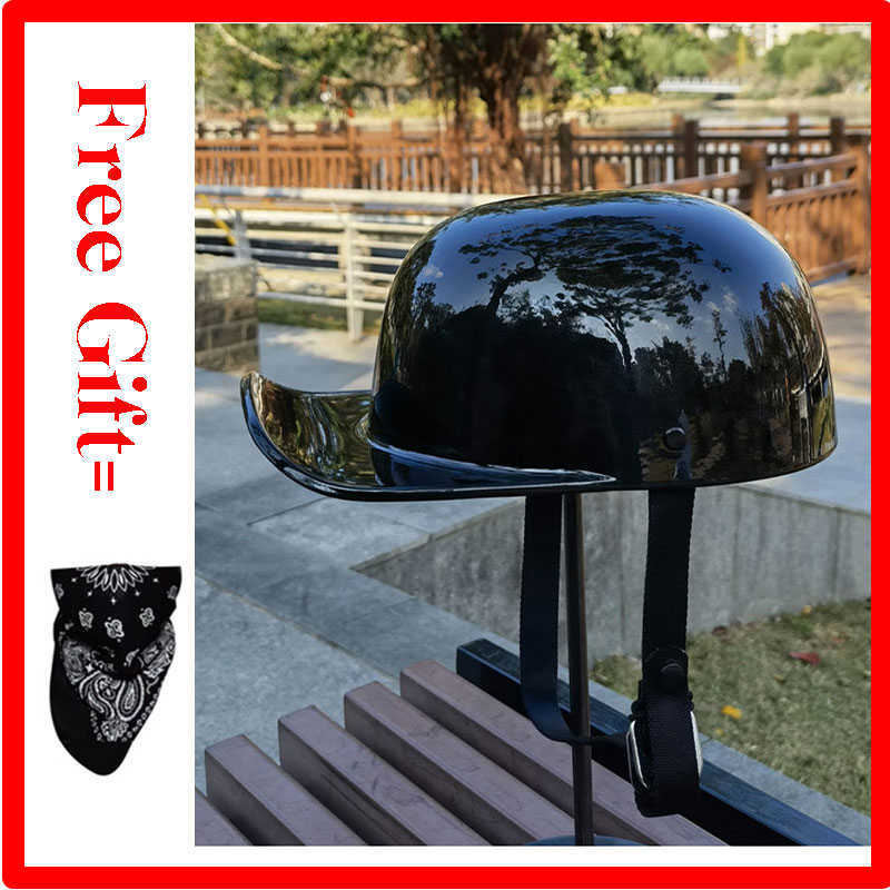 Cycling Helmets Motorcyc Venom Helmet Retro Baseball Cap Motorcyc Baseball Cap Accessories Vitange Duck Helmet Dot Casco Moto Motorbike BQ1 L221014