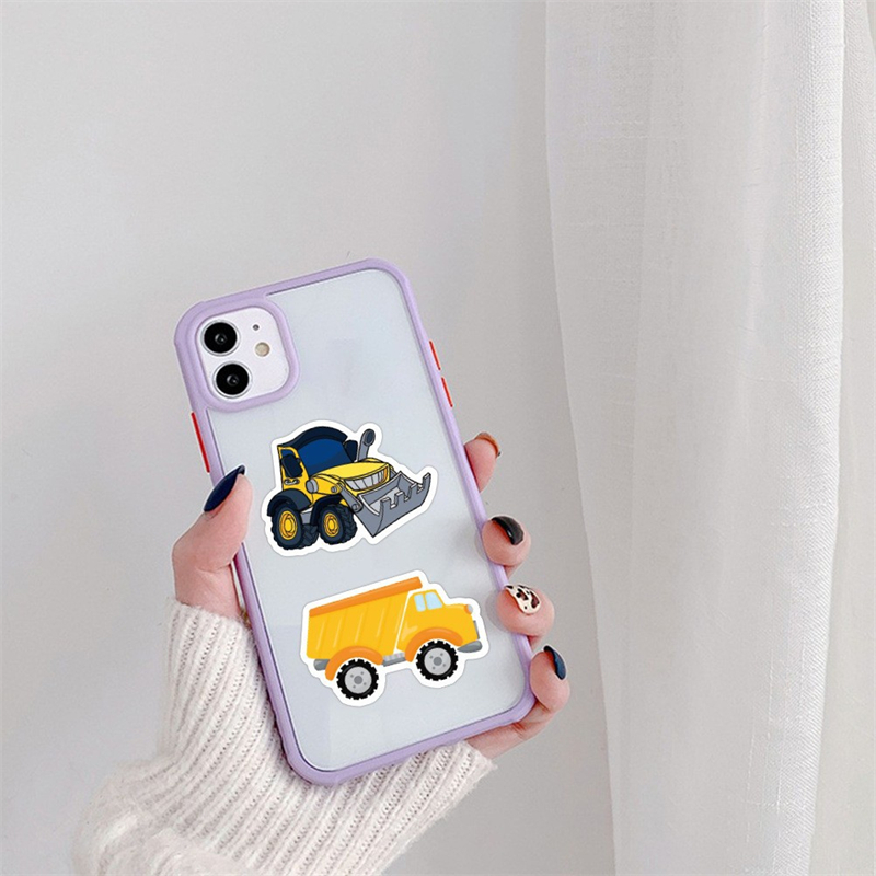 50Pcs Mixed special vehicle truck Stickers Graffiti Kids Toy Skateboard car Motorcycle Bicycle Sticker Decals Wholesale