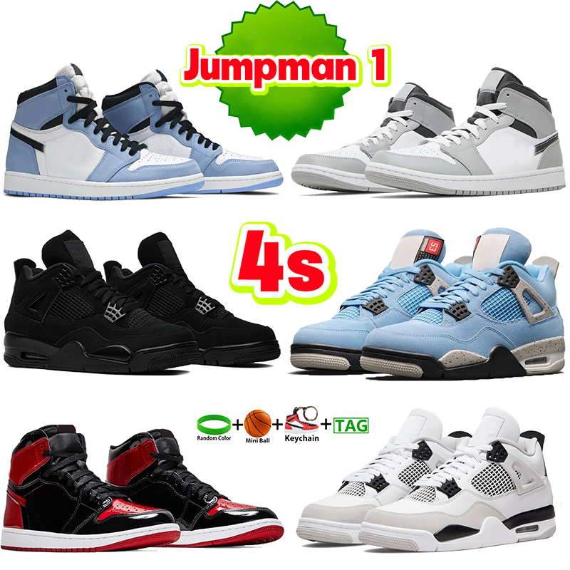 2023 Designer Jumpman 1 4 Basketball shoes University Blue Light Smoke Grey Bred Patent Military Black cat Chicago 1s 4s OG Denim taxi Red, #23- black game royal
2023 Designer Jumpman 1 4 Basketball shoes University Blue Light Smoke Grey Bred Patent Military Black cat Chicago 1s 4s OG Denim taxi Red, #23- black game royal