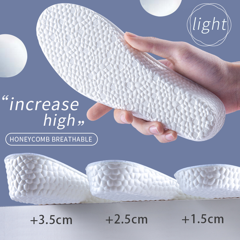 Height Increase Insoles for Men/Women 1.5-3.5cm Up EVA Shoes Sole Pads Breathable Comfortable Cushion Green/Yellow/White Color
Height Increase Insoles for Men/Women 1.5-3.5cm Up EVA Shoes Sole Pads Breathable Comfortable Cushion Green/Yellow/White Color