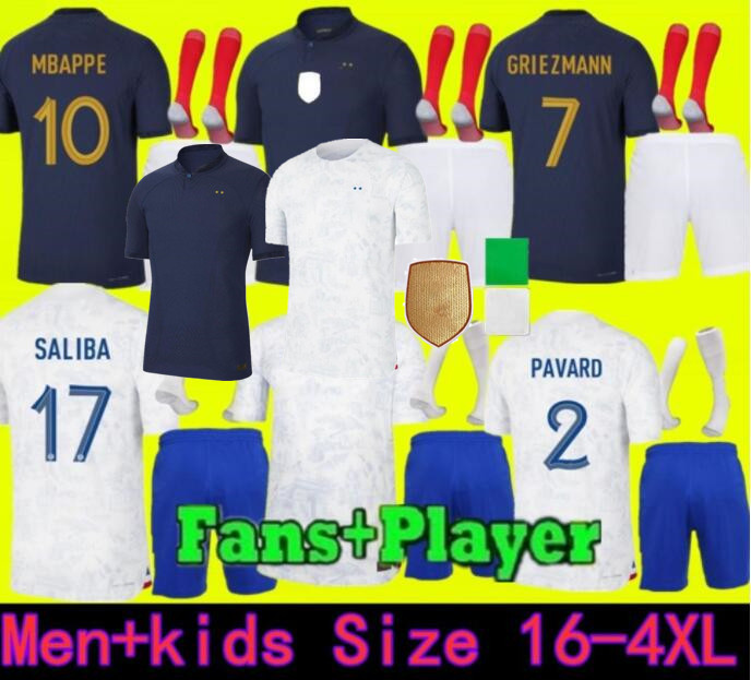 2022 French fra nce Soccer Jersey French BENZEMA Football shirts MBAPPE GRIEZMANN POGBA maillot foot kit top shirt, Away 1
2022 French fra nce Soccer Jersey French BENZEMA Football shirts MBAPPE GRIEZMANN POGBA maillot foot kit top shirt, Away 1