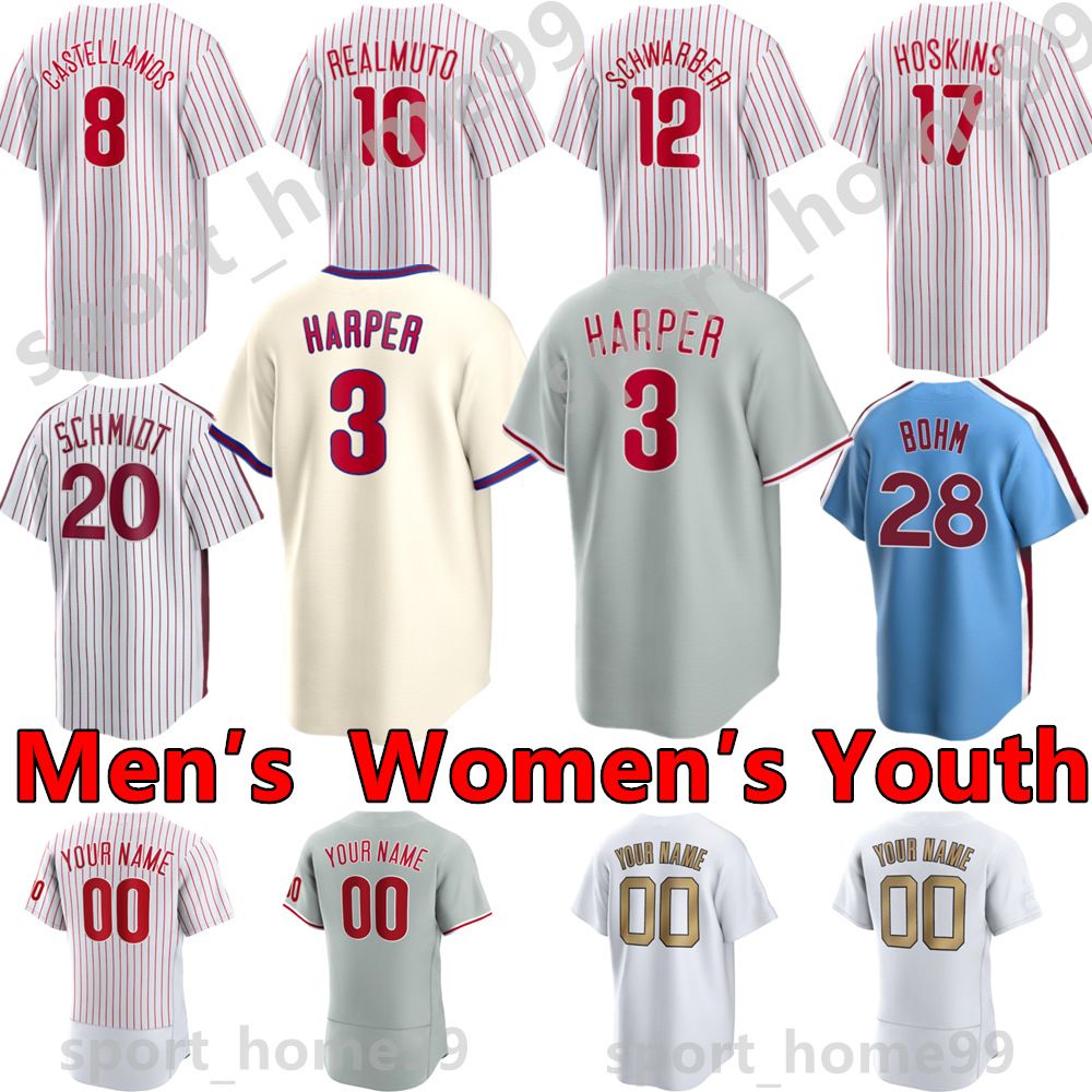 College wear 2022 Top New 10 JT Realmuto Jersey 8 Nick Castellanos 12 Kyle Schwarber 17 Rhys Hoskins 3 Bryce Harpe 28 Alec Bohm Custom Phill, Color 17
College wear 2022 Top New 10 JT Realmuto Jersey 8 Nick Castellanos 12 Kyle Schwarber 17 Rhys Hoskins 3 Bryce Harpe 28 Alec Bohm Custom Phill, Color 17