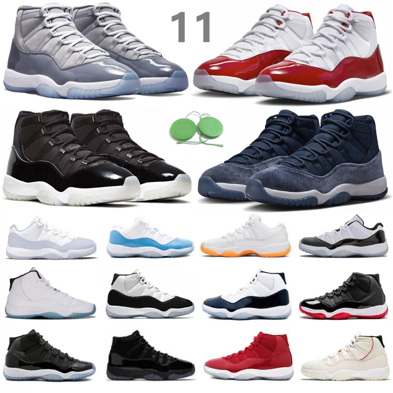Jumpman 11 11s Mens Basketball Shoes DMP Cherry Midnight Navy Cool Cement Grey Legend Gamma Blue Bred Cap Gown Concord Space Jam Men Women Trainers Sports Sneakers, Color#40
Jumpman 11 11s Mens Basketball Shoes DMP Cherry Midnight Navy Cool Cement Grey Legend Gamma Blue Bred Cap Gown Concord Space Jam Men Women Trainers Sports Sneakers, Color#40
